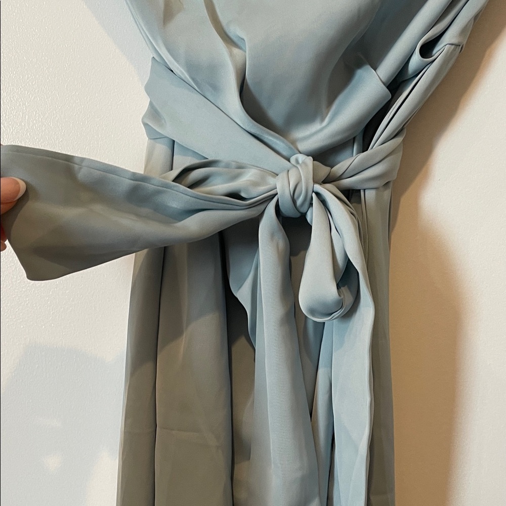 One-Shoulder Blue Dress - Picture 3 of 7